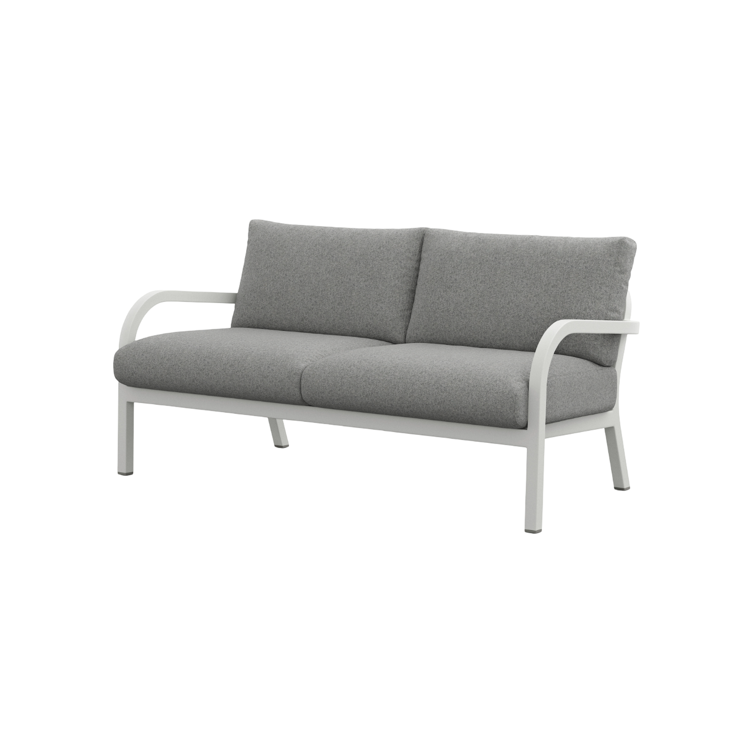 Navy® Lounge 2-seat Sofa - White Grey Powder Coated