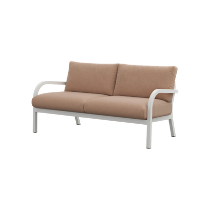 Navy® Lounge 2-seat Sofa - White Grey Powder Coated