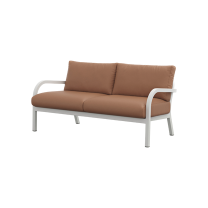 Navy® Lounge 2-seat Sofa - White Grey Powder Coated