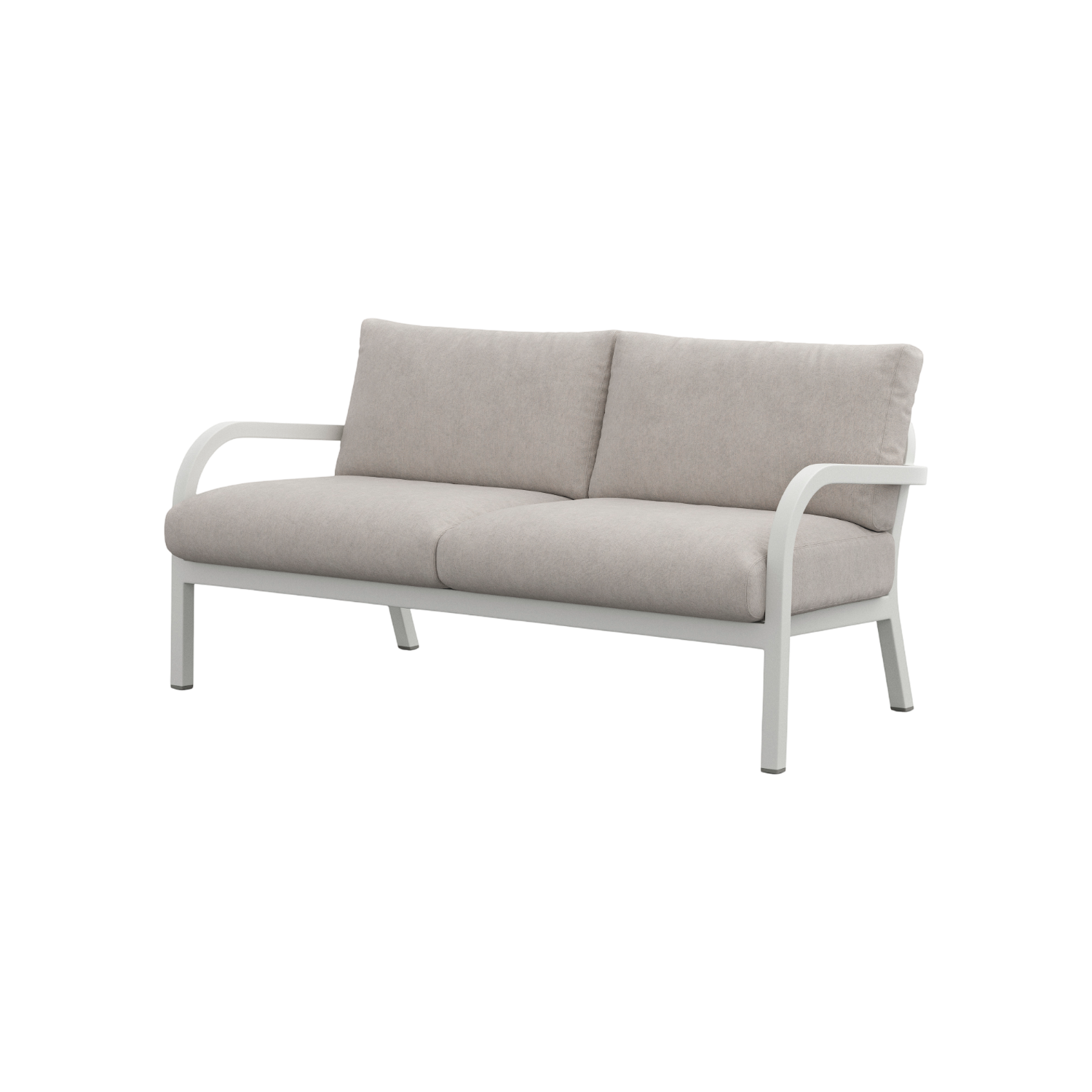 Navy® Lounge 2-seat Sofa - White Grey Powder Coated