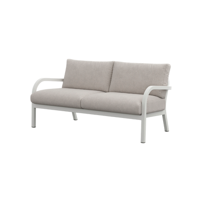 Navy® Lounge 2-seat Sofa - White Grey Powder Coated