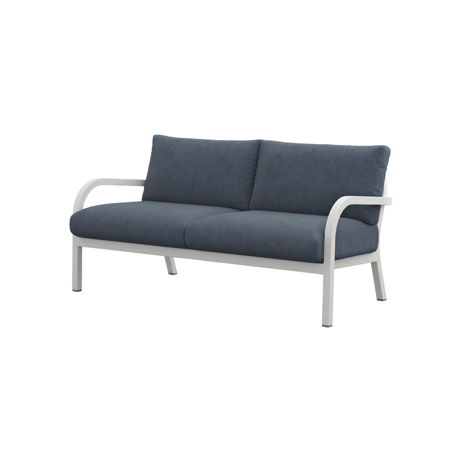 Navy® Lounge 2-seat Sofa - White Grey Powder Coated