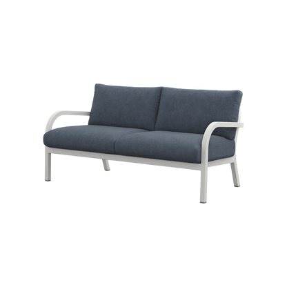Navy® Lounge 2-seat Sofa - White Grey Powder Coated