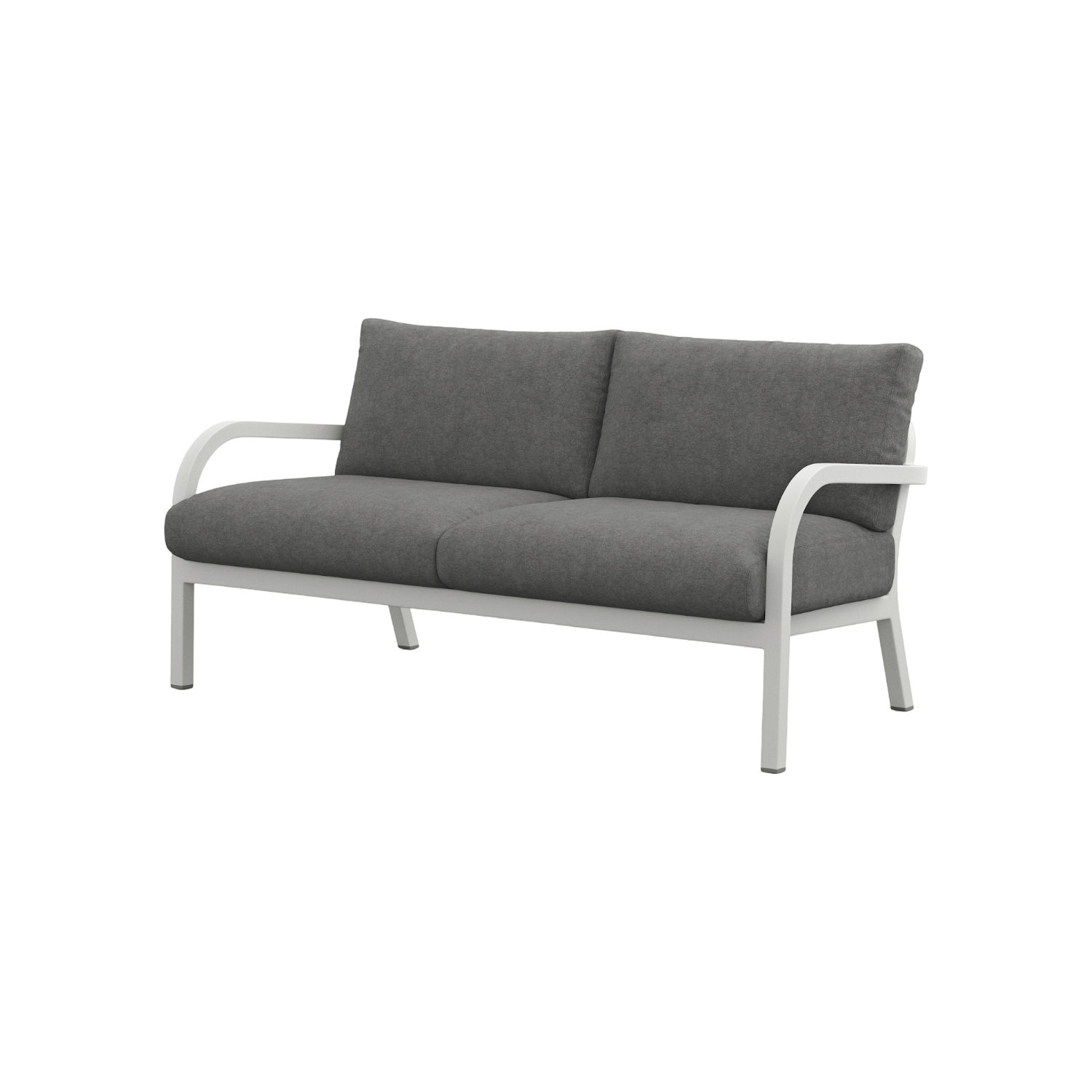 Navy® Lounge 2-seat Sofa - White Grey Powder Coated