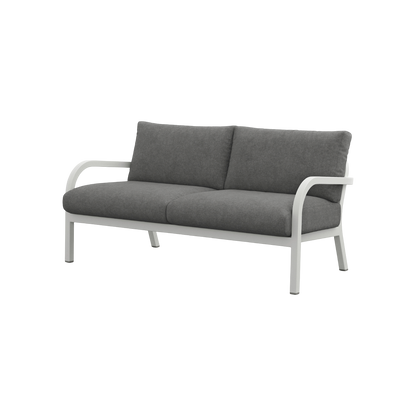 Navy® Lounge 2-seat Sofa - White Grey Powder Coated