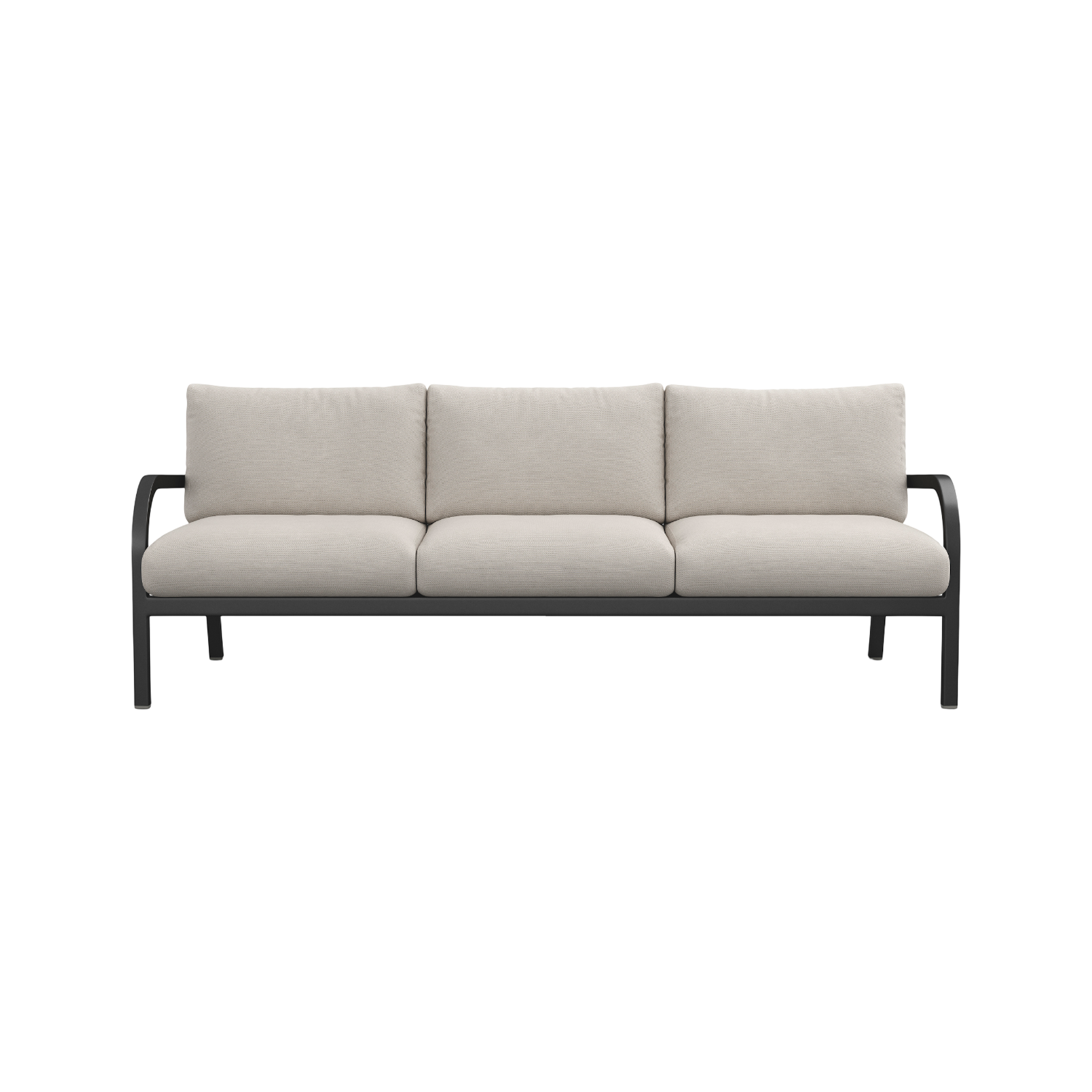 Navy® Lounge 3-seat Sofa - Black Powder Coated