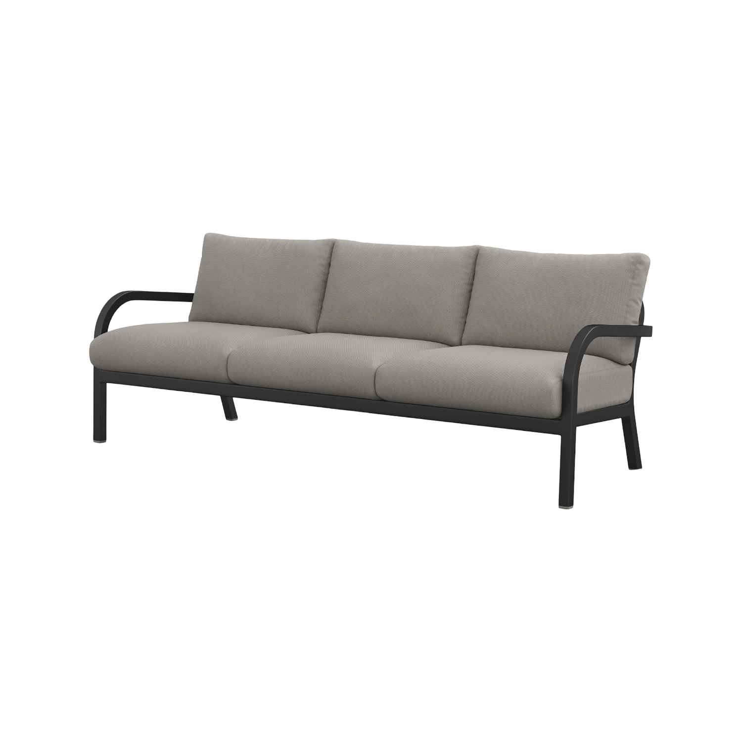 Navy® Lounge 3-seat Sofa - Black Powder Coated