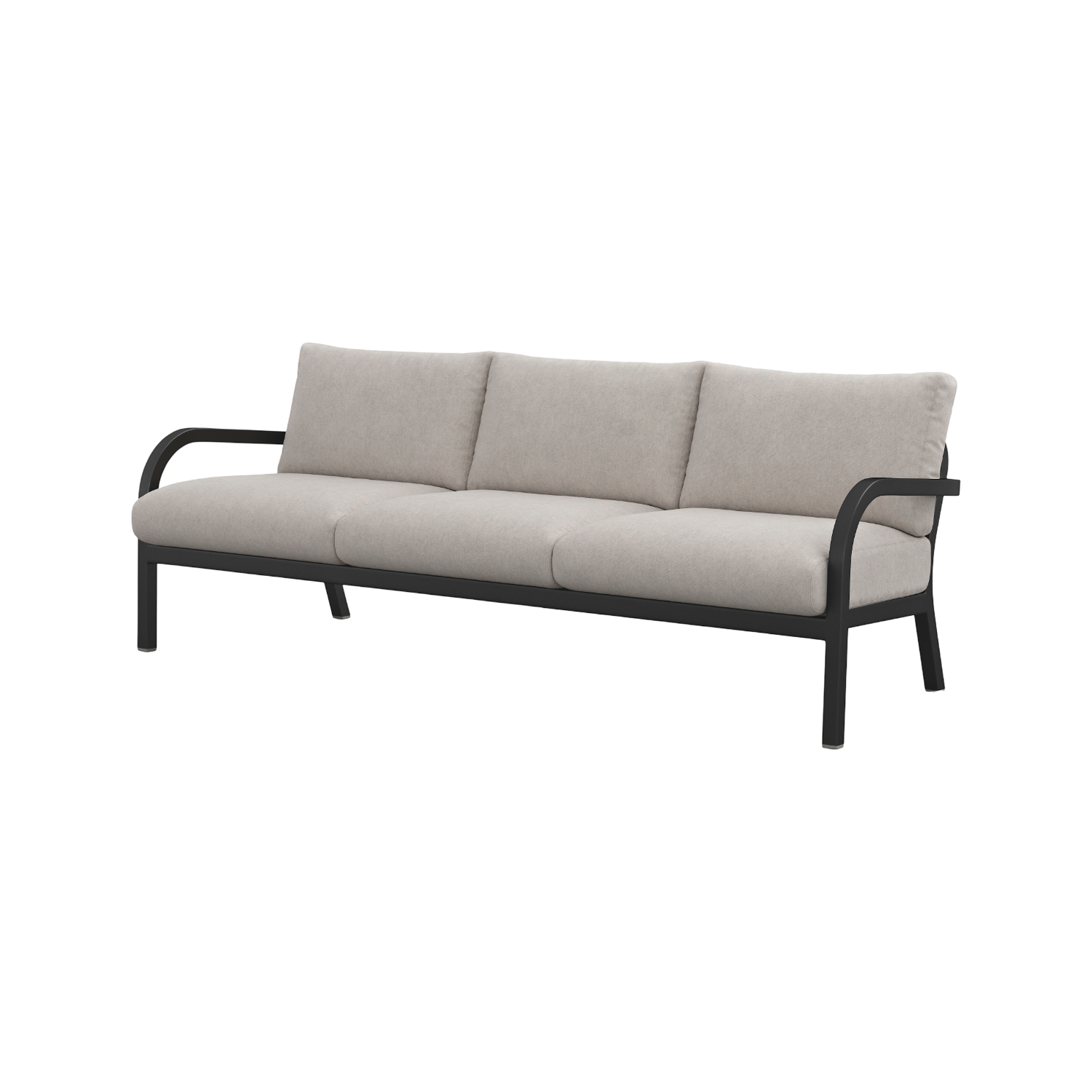Navy® Lounge 3-seat Sofa - Black Powder Coated