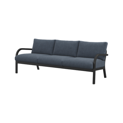 Navy® Lounge 3-seat Sofa - Black Powder Coated