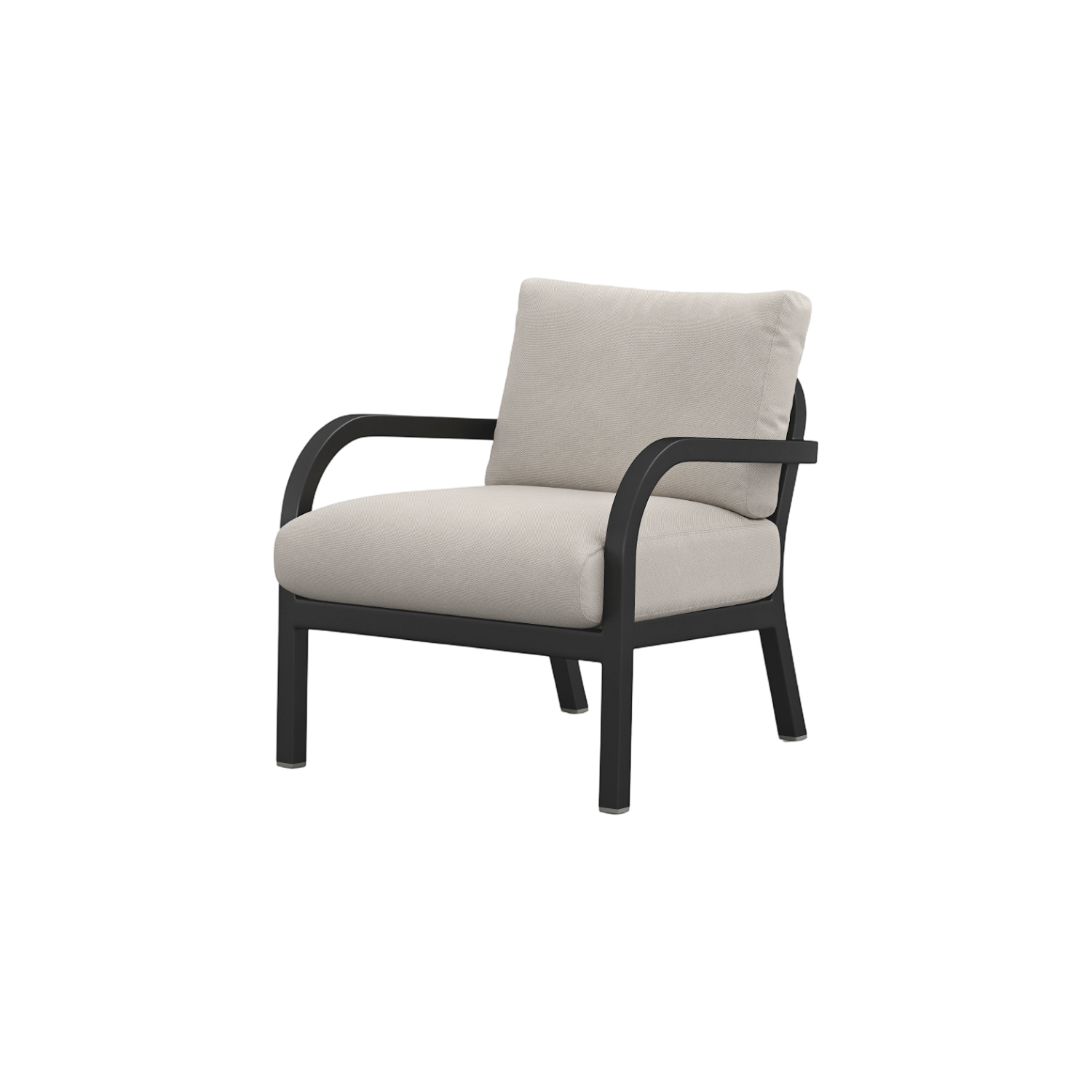 Navy® Lounge Armchair - Black Powder Coated