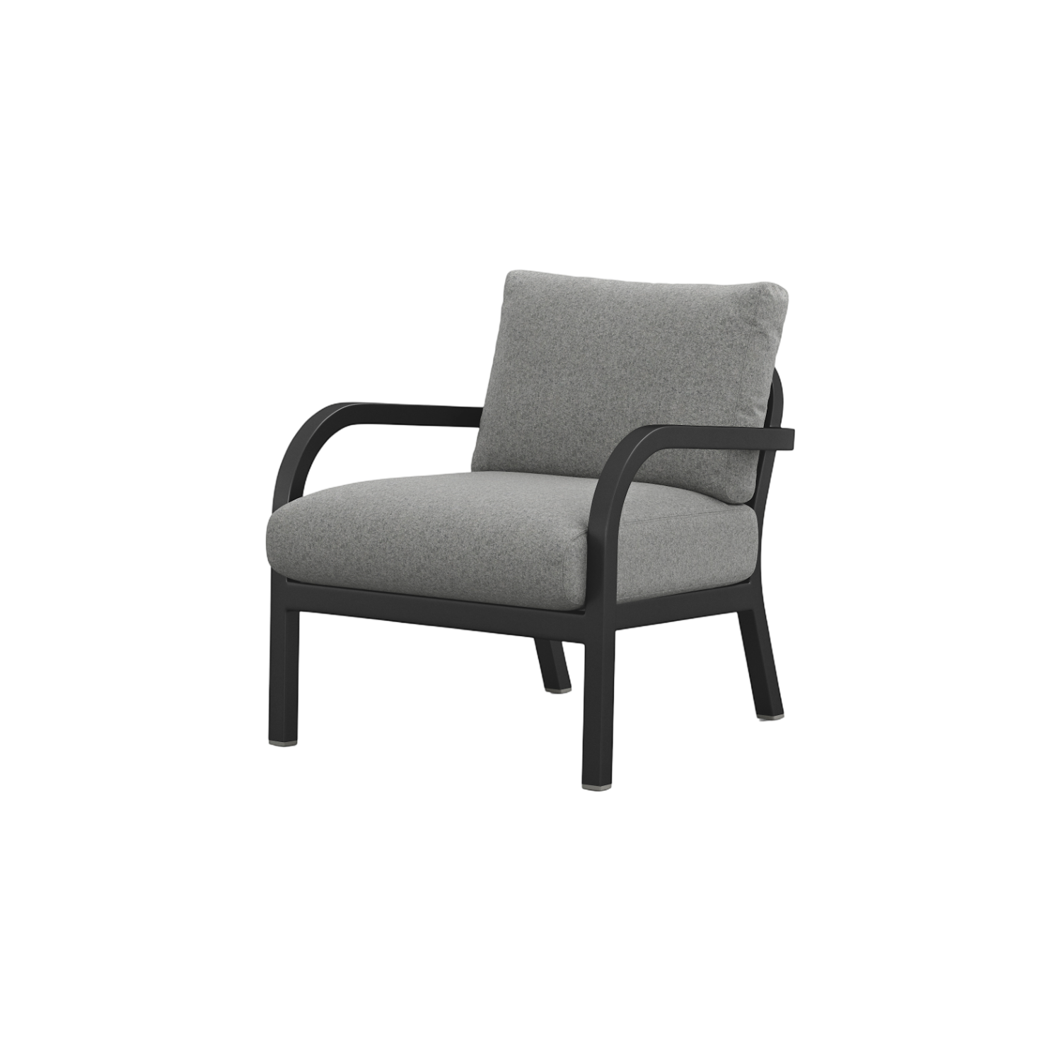Navy® Lounge Armchair - Black Powder Coated