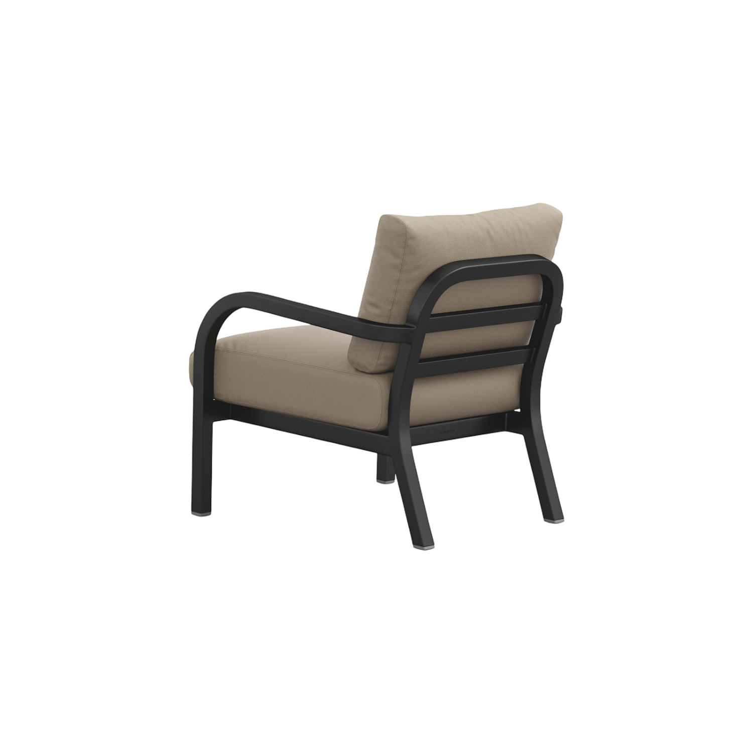 Navy® Lounge Armchair - Black Powder Coated
