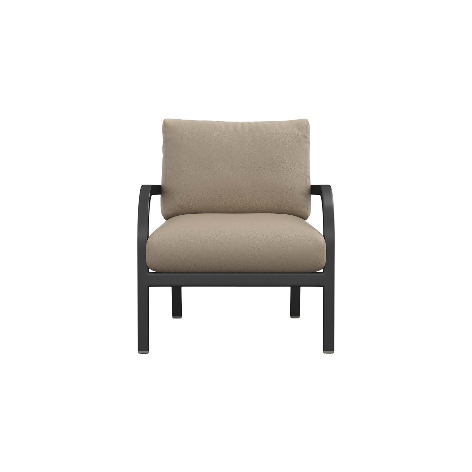 Navy® Lounge Armchair - Black Powder Coated