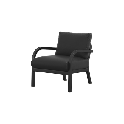 Navy® Lounge Armchair - Black Powder Coated