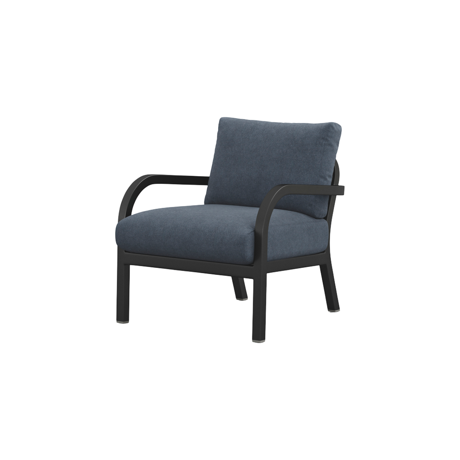 Navy® Lounge Armchair - Black Powder Coated