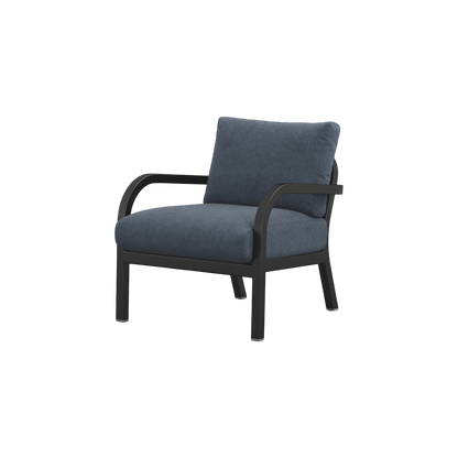 Navy® Lounge Armchair - Black Powder Coated