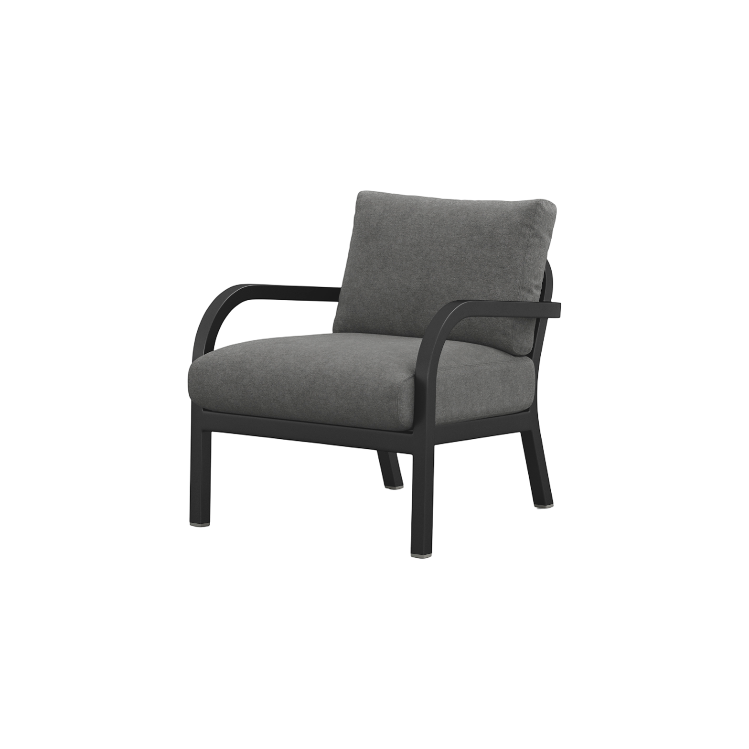 Navy® Lounge Armchair - Black Powder Coated