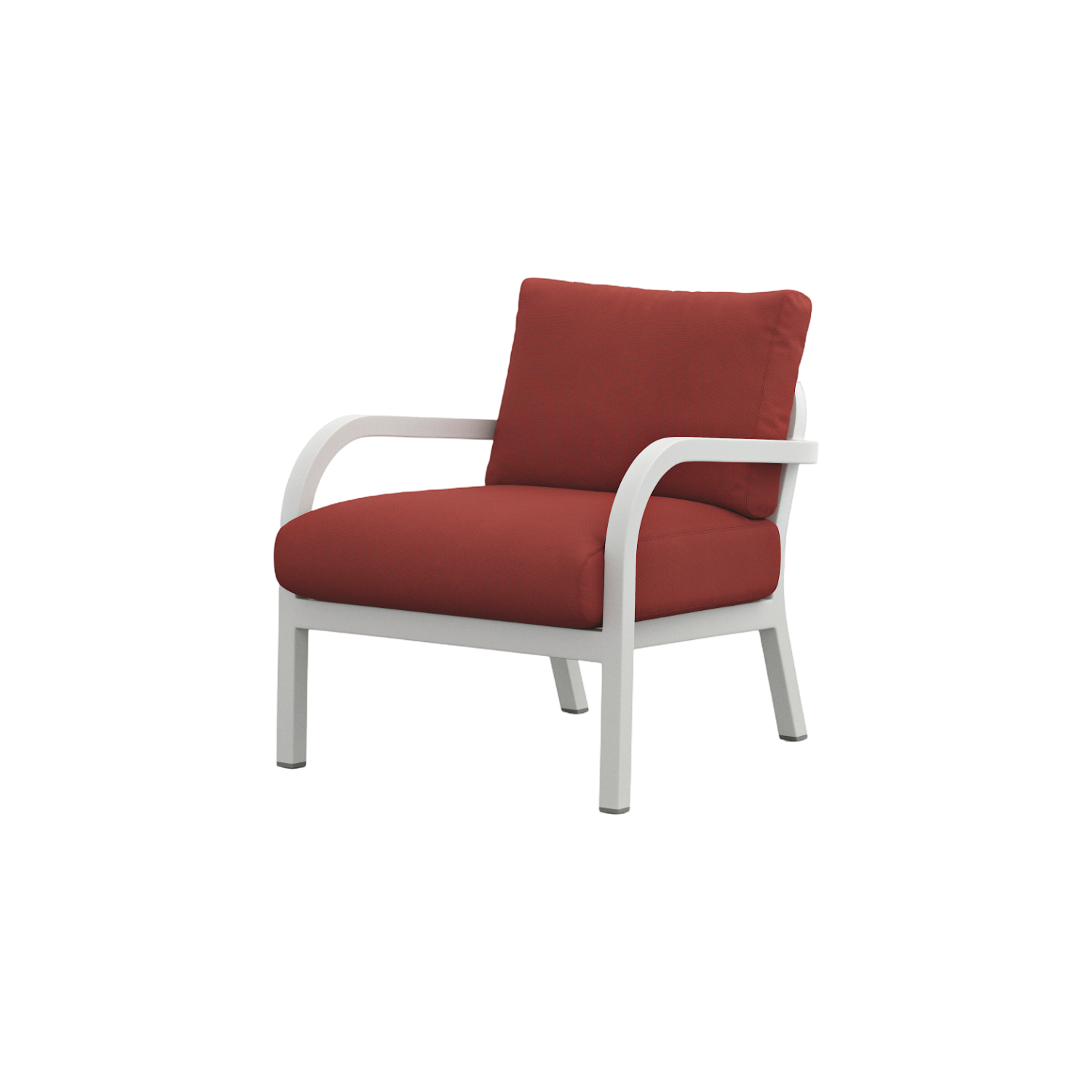Navy® Lounge Armchair - White Grey Powder Coated