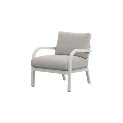 Navy® Lounge Armchair - White Grey Powder Coated