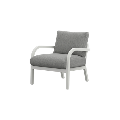 Navy® Lounge Armchair - White Grey Powder Coated