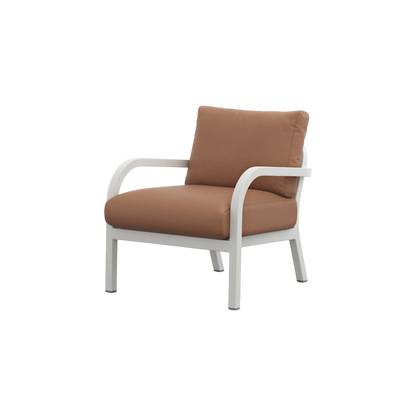 Navy® Lounge Armchair - White Grey Powder Coated