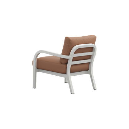 Navy® Lounge Armchair - White Grey Powder Coated