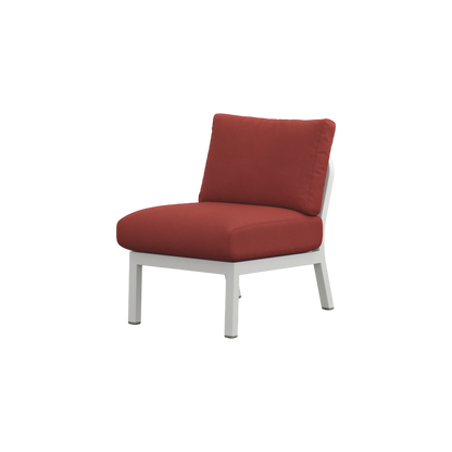 Navy® Lounge Chair - White Grey Powder Coated