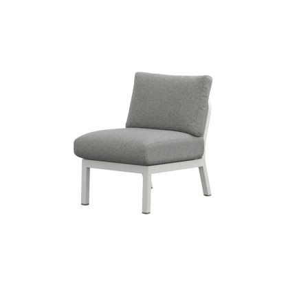 Navy® Lounge Chair - White Grey Powder Coated