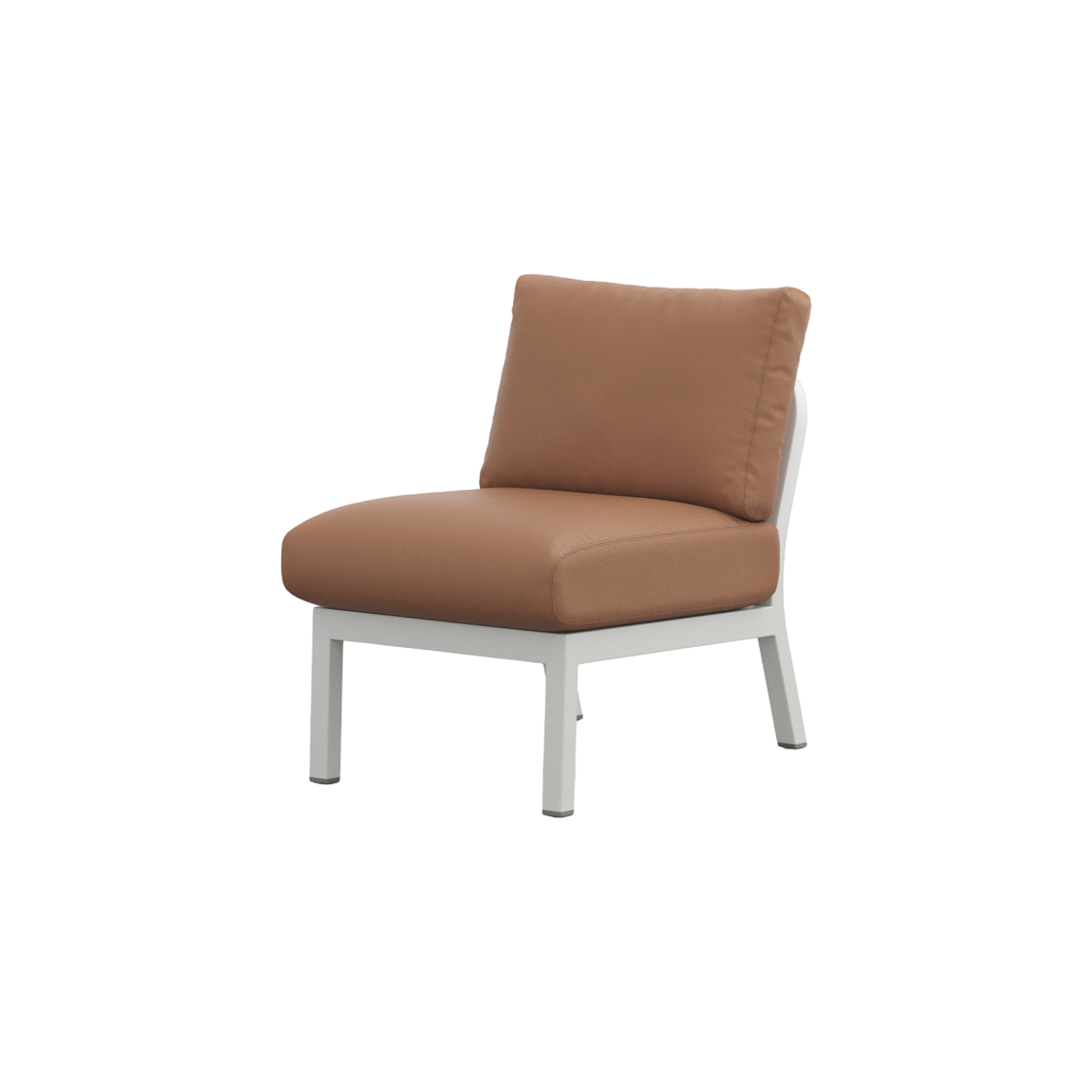 Navy® Lounge Chair - White Grey Powder Coated
