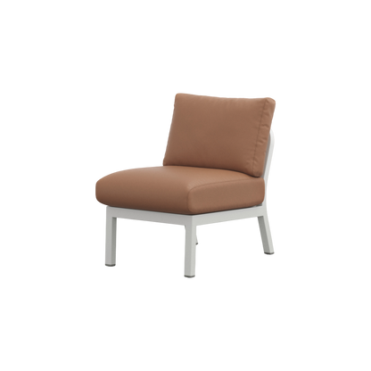 Navy® Lounge Chair - White Grey Powder Coated