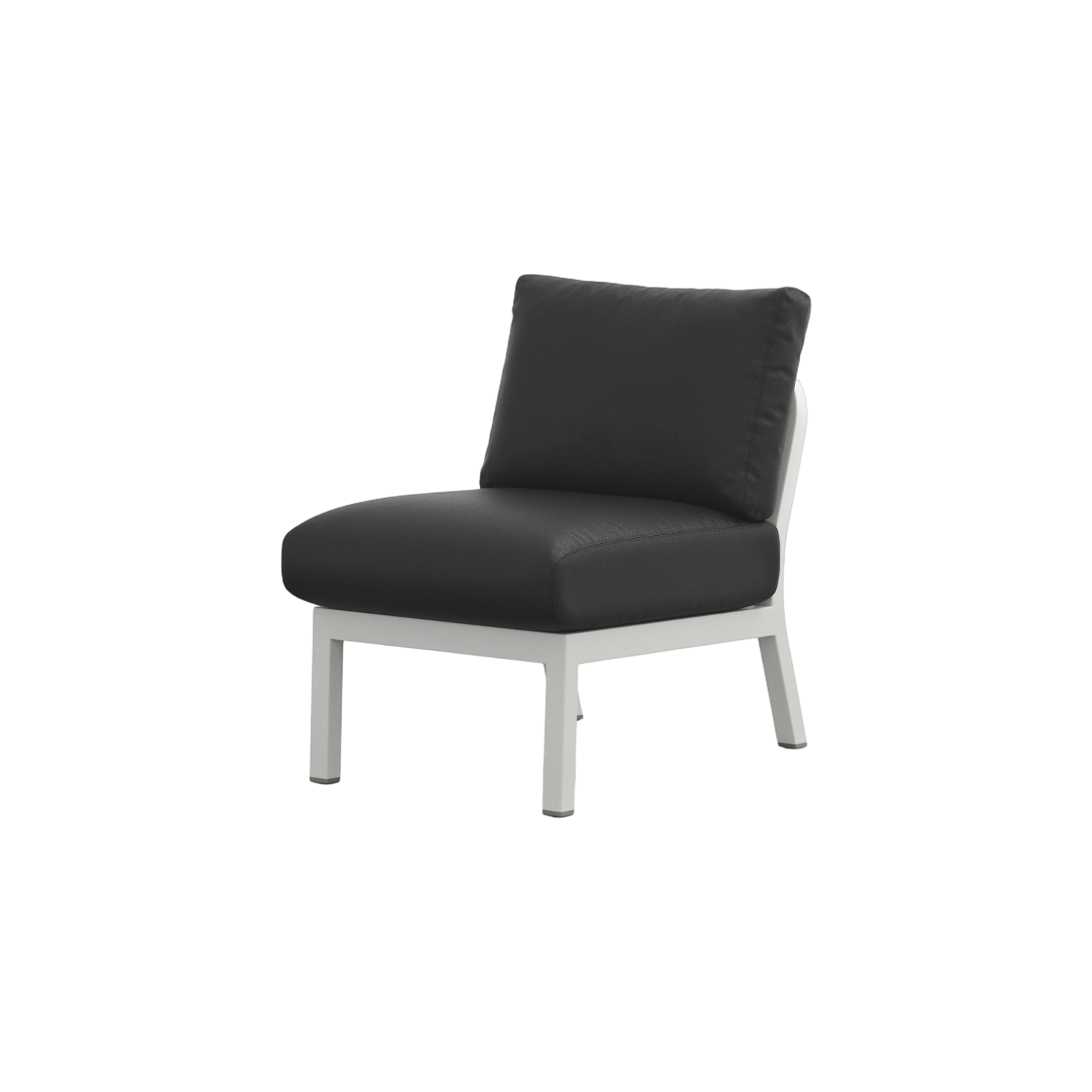 Navy® Lounge Chair - White Grey Powder Coated