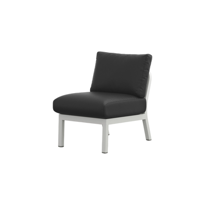 Navy® Lounge Chair - White Grey Powder Coated