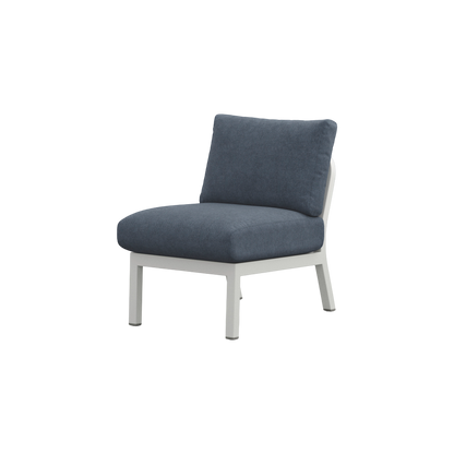 Navy® Lounge Chair - White Grey Powder Coated