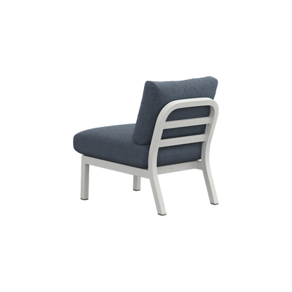 Navy® Lounge Chair - White Grey Powder Coated