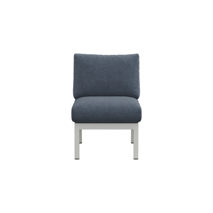 Navy® Lounge Chair - White Grey Powder Coated