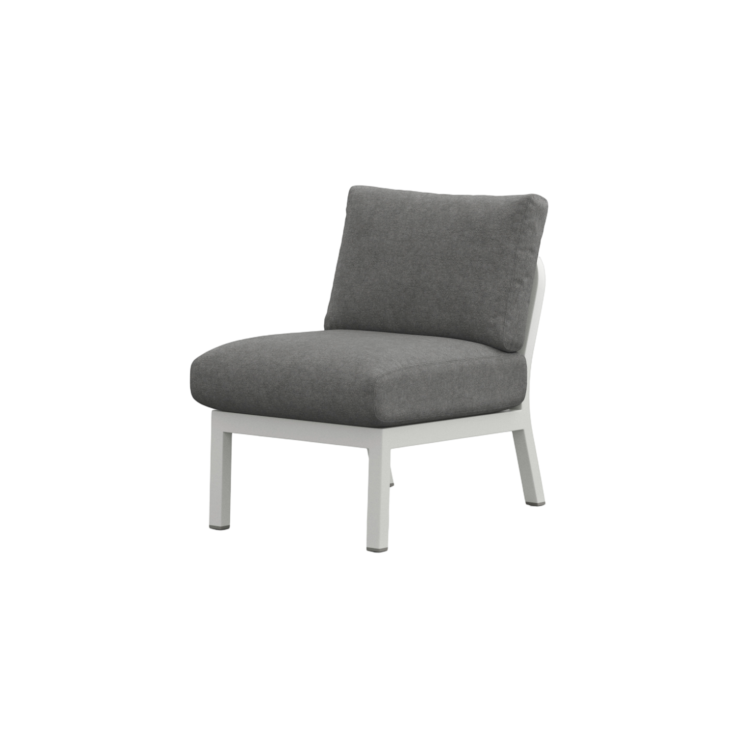 Navy® Lounge Chair - White Grey Powder Coated
