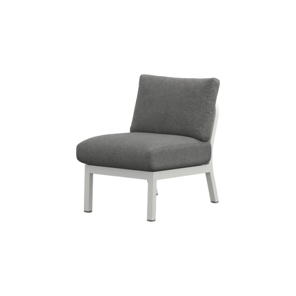 Navy® Lounge Chair - White Grey Powder Coated