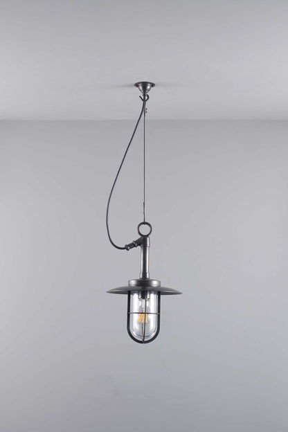 Ship's well glass pendant 7523