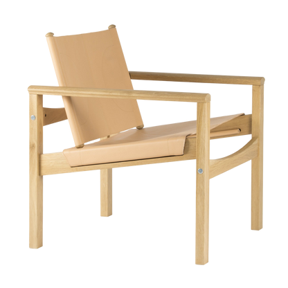 Peglev armchair in leather