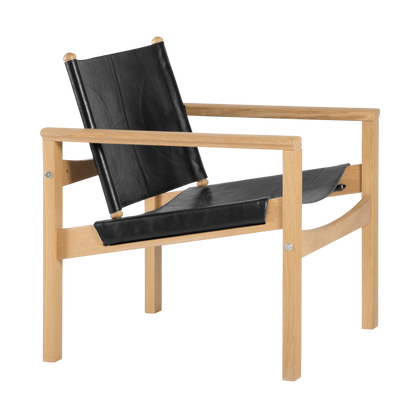 Peglev armchair in leather