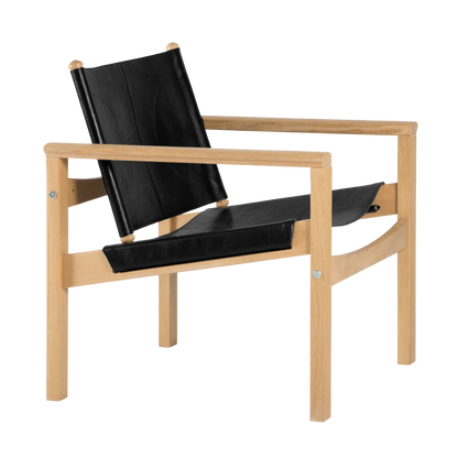 Peglev armchair in leather