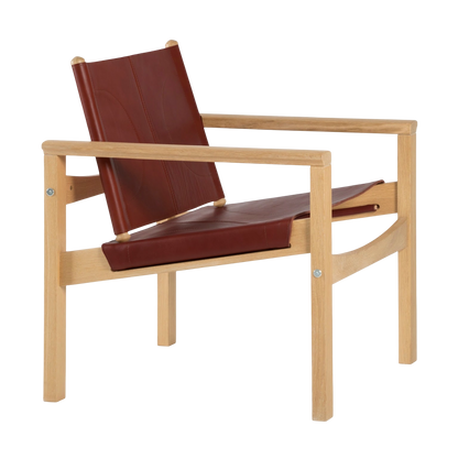 Peglev armchair in leather