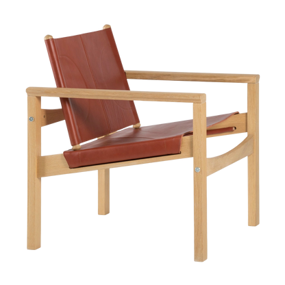 Peglev armchair in leather