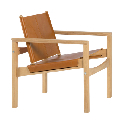 Peglev armchair in leather