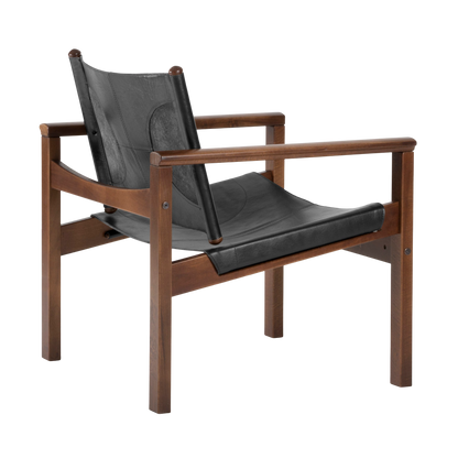 Peglev armchair in leather