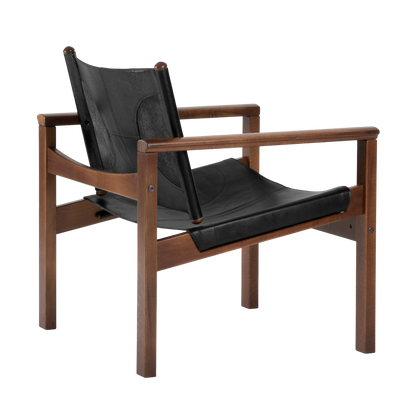 Peglev armchair in leather