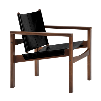 Peglev armchair in leather