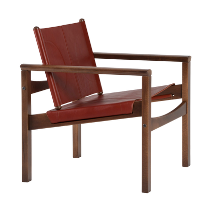 Peglev armchair in leather