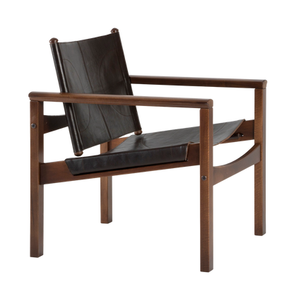Peglev armchair in leather
