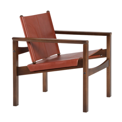 Peglev armchair in leather